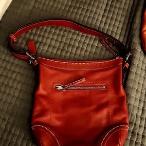 Coach red handbag